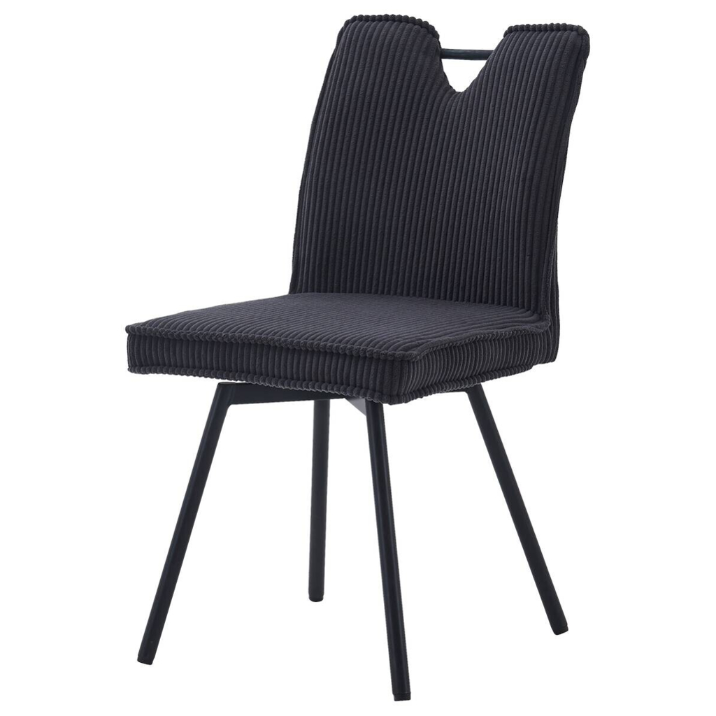 POCO Stuhl Lara anthrazit Kord B/H/T: ca. 47x89x58 cm