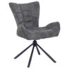 POCO Drehstuhl Brest grau Webstoff B/H/T: ca. 67x91x65 cm