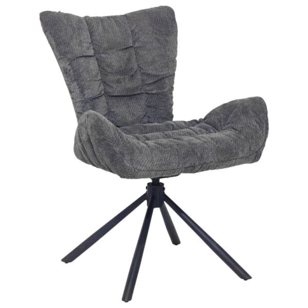 POCO Drehstuhl Brest grau Webstoff B/H/T: ca. 67x91x65 cm
