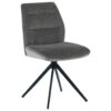 POCO Stuhl Turin grau Webstoff Samtoptik B/H/T: ca. 48x87x50 cm