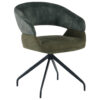 POCO Drehstuhl Miami grün Webstoff Velourstoff B/H/T: ca. 61x84x64 cm