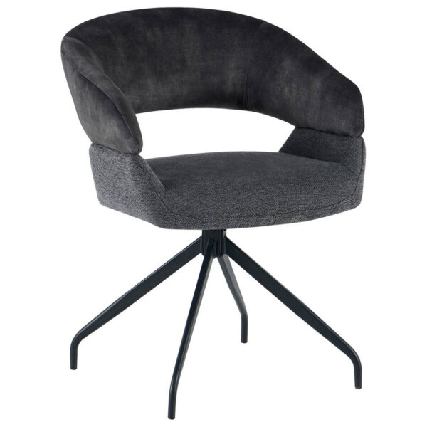 POCO Stuhl Miami anthrazit Webstoff Samtoptik B/H/T: ca. 61x84x64 cm POCO Stuhl Miami anthrazit Webstoff Samtoptik B/H/T: ca. 61x84x64 cm