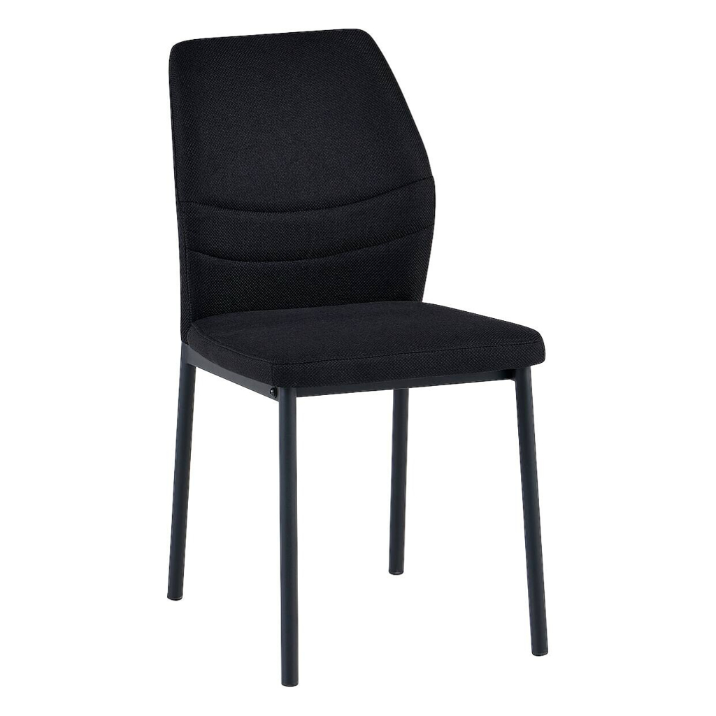 POCO Stuhl Marbella schwarz Webstoff B/H/T: ca. 45x86x56 cm