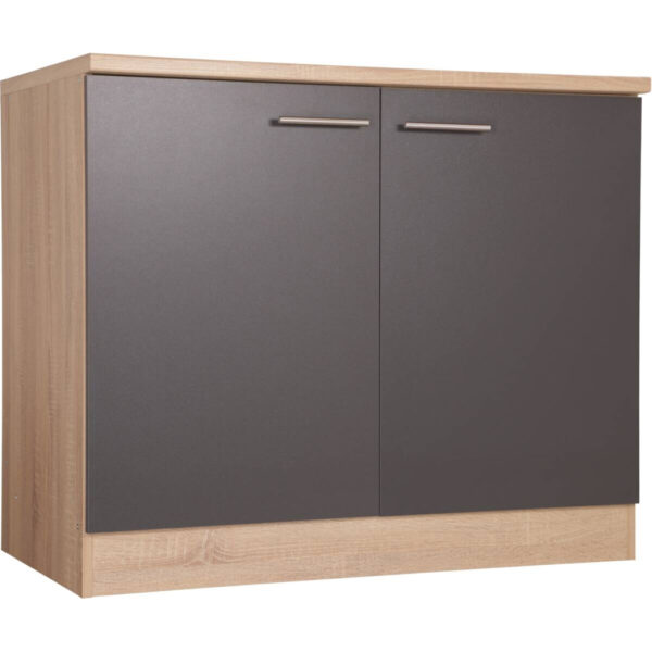 4262421977620-1 Spülenunterschrank Merle
grau B/H/T: ca. 100x85x60 cm