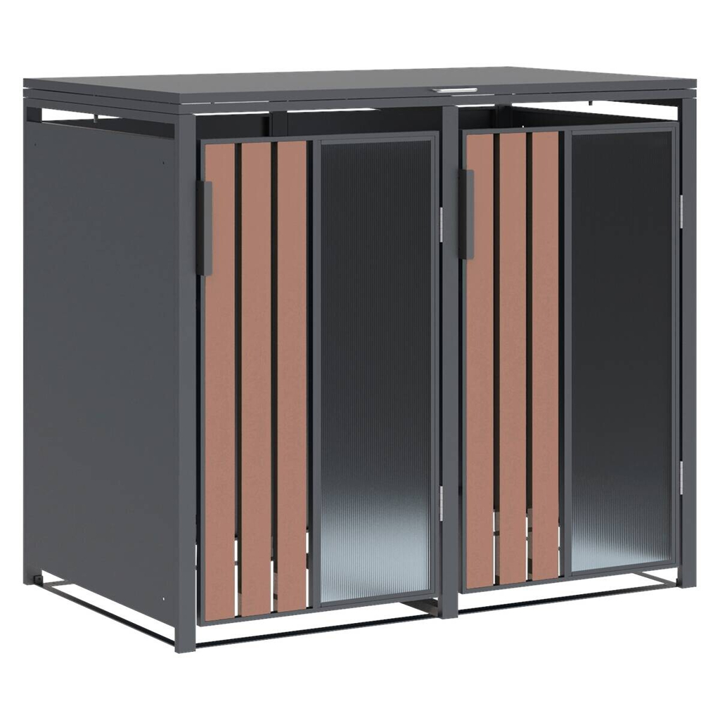 Westmann Mülltonnenbox Status anthrazit B/H/L: ca. 132x116x80 cm