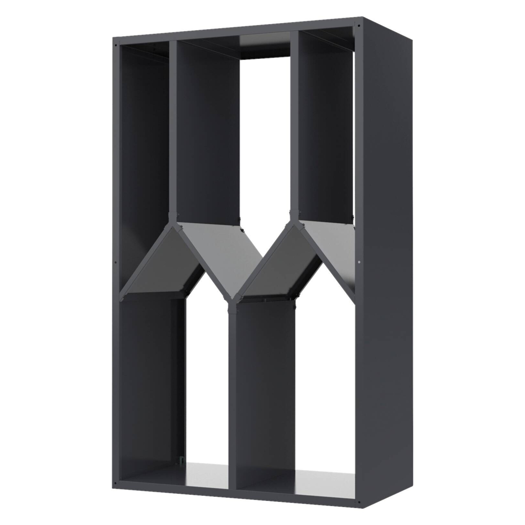 Westmann Kaminholzregal Castra anthrazit B/H/L: ca. 95x160x50 cm