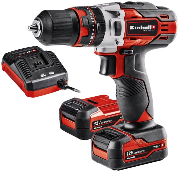 Einhell Akku-Schlagbohrschrauber TE-CD 12 Li-i, max. 1400 U/min, Inkl. Ladegerät und 2x Akku Einhell Akku-Schlagbohrschrauber TE-CD 12 Li-i, max. 1400 U/min, Inkl. Ladegerät und 2x Akku
