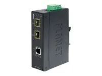 Planet IGT – 1205AT – Medienkonverter – GigE – 10Base – T, 100Base – TX, 1000Base – T – RJ – 45 / SFP (mini – GBIC)