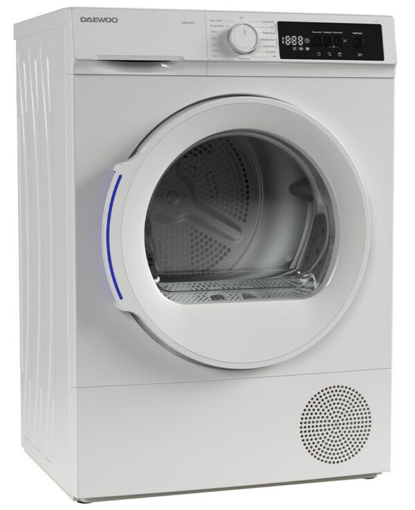 Daewoo Wärmepumpentrockner TD-BR7GP0WD0-DE, SoftTouch-Bedienung, BabyCare, Knitterschutz