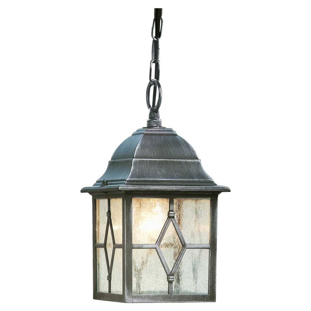 Searchlight Außenleuchte Genoa
schwarz Glas Stahl B/H/L: ca. 15x88x15 cm E27 1 Brennstellen