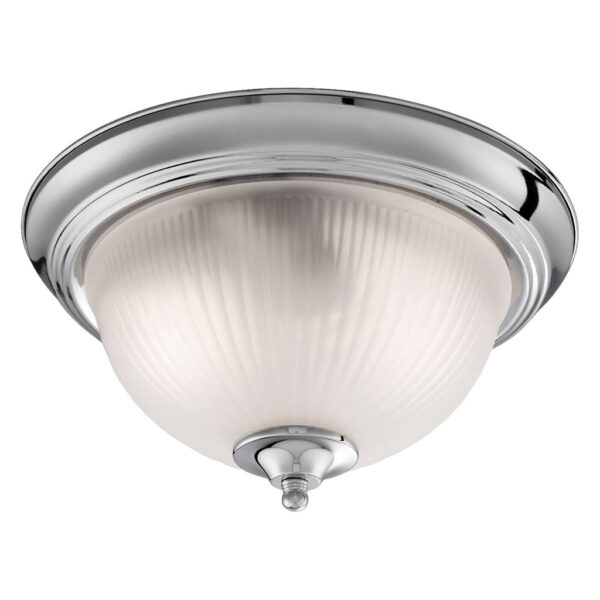 Searchlight Badleuchte American Diner silber Glas Stahl B/H/L/D: ca. 29x15x29x29 cm E14 2 Brennstellen