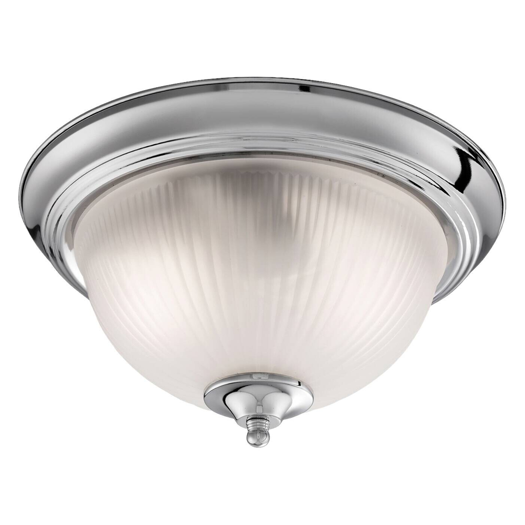 Searchlight Badleuchte American Diner silber Glas Stahl B/H/L/D: ca. 29x15x29x29 cm E14 2 Brennstellen