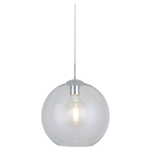 Searchlight Pendelleuchte Balls
transparent Chrom Stahl Glas B/H/D: ca. 30x120x30 cm E27 1 Brennstellen