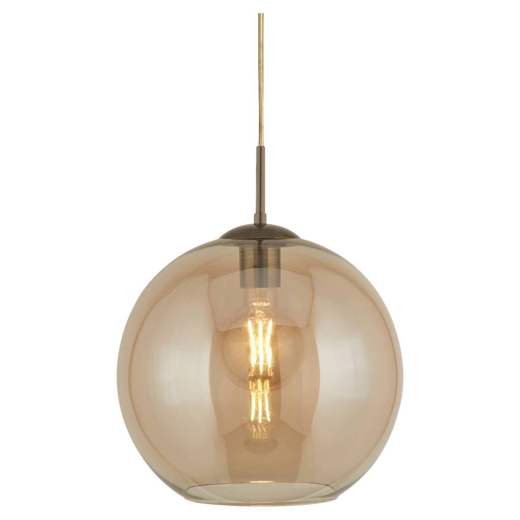 Searchlight Pendelleuchte Balls
messing Stahl Glas B/H/L/D: ca. 25x120x25x25 cm E27 1 Brennstellen