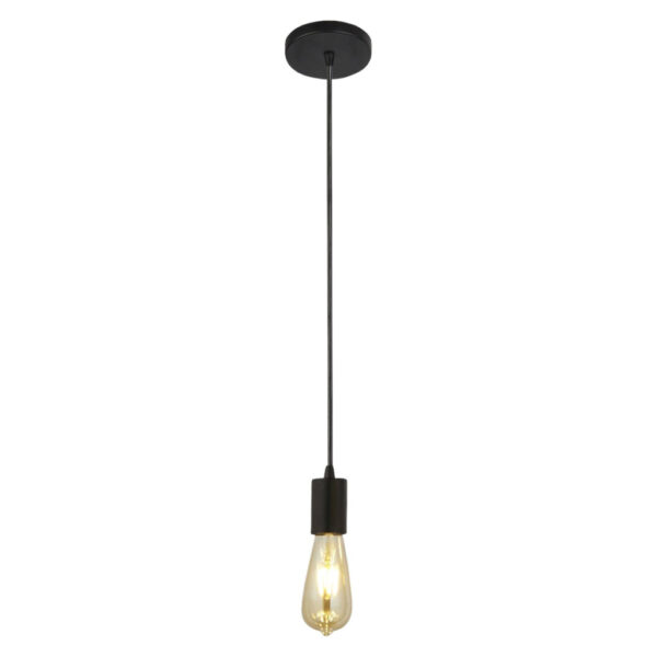Searchlight Pendelleuchte Squiggle
schwarz Stahl B/H/L/D: ca. 10x150x10x10 cm E27 1 Brennstellen