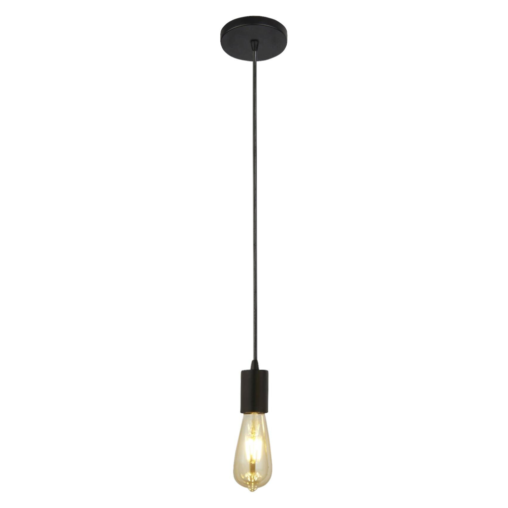 Searchlight Pendelleuchte Squiggle
schwarz Stahl B/H/L/D: ca. 10x150x10x10 cm E27 1 Brennstellen