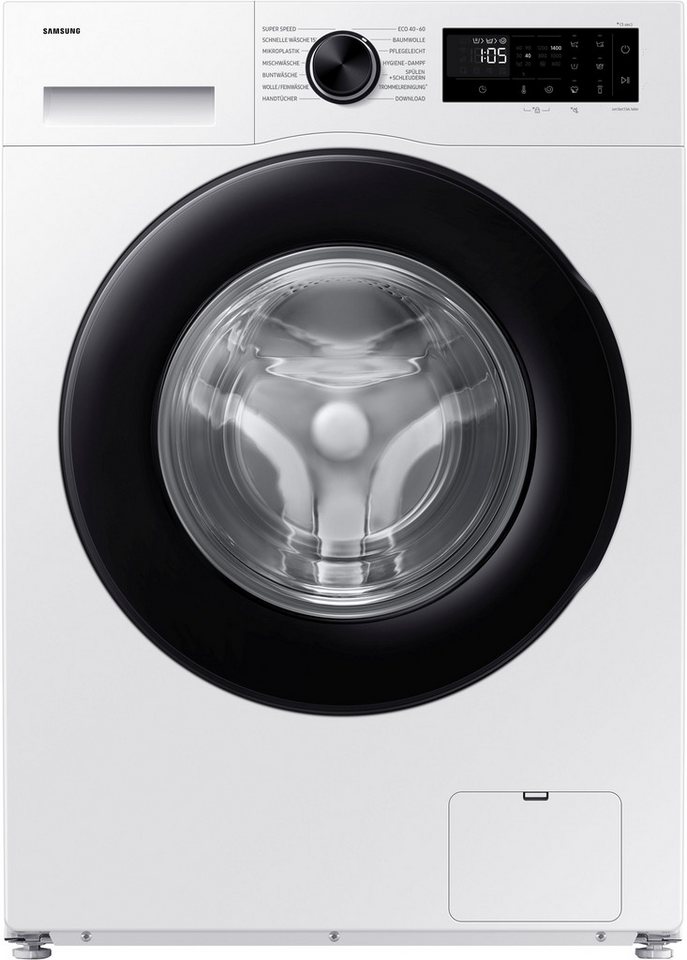 Samsung Waschmaschine WW5100D WW90DG5G34AEEG, 9 kg, 1400 U/min, AI Ecobubble?? - Effizient und schonend waschen
