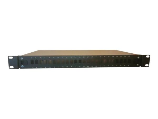 Lanview Patch Panel – SC X 24, LC Duplex x12 – Schwarz – 1U – 48.3 cm (19")
