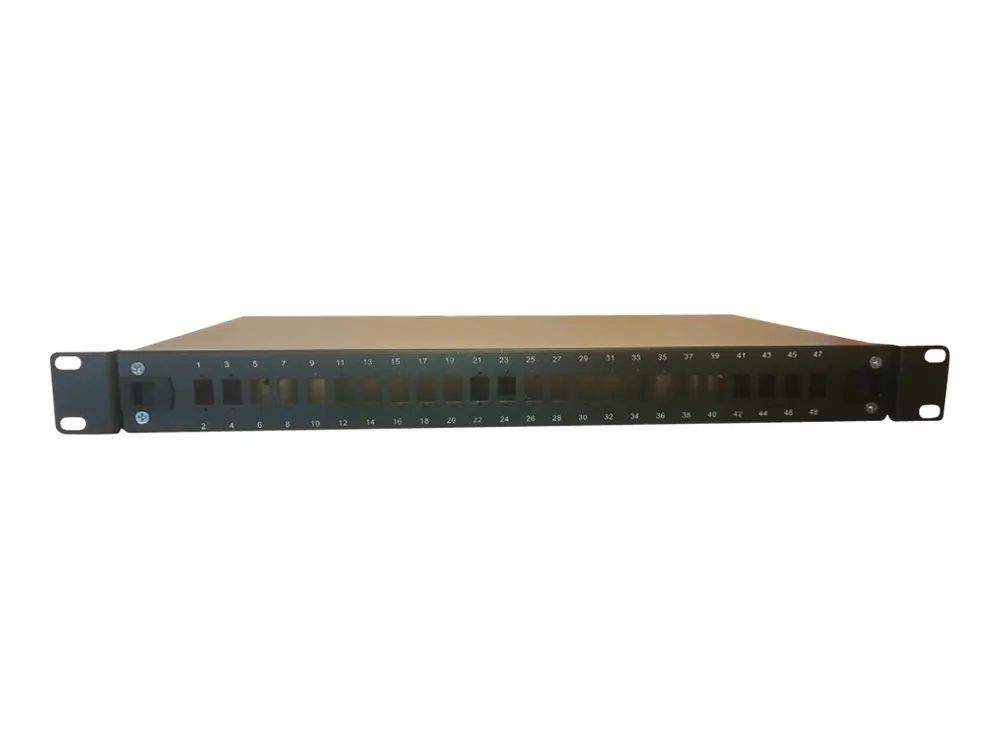 Lanview Patch Panel – SC X 24, LC Duplex x12 – Schwarz – 1U – 48.3 cm (19″)