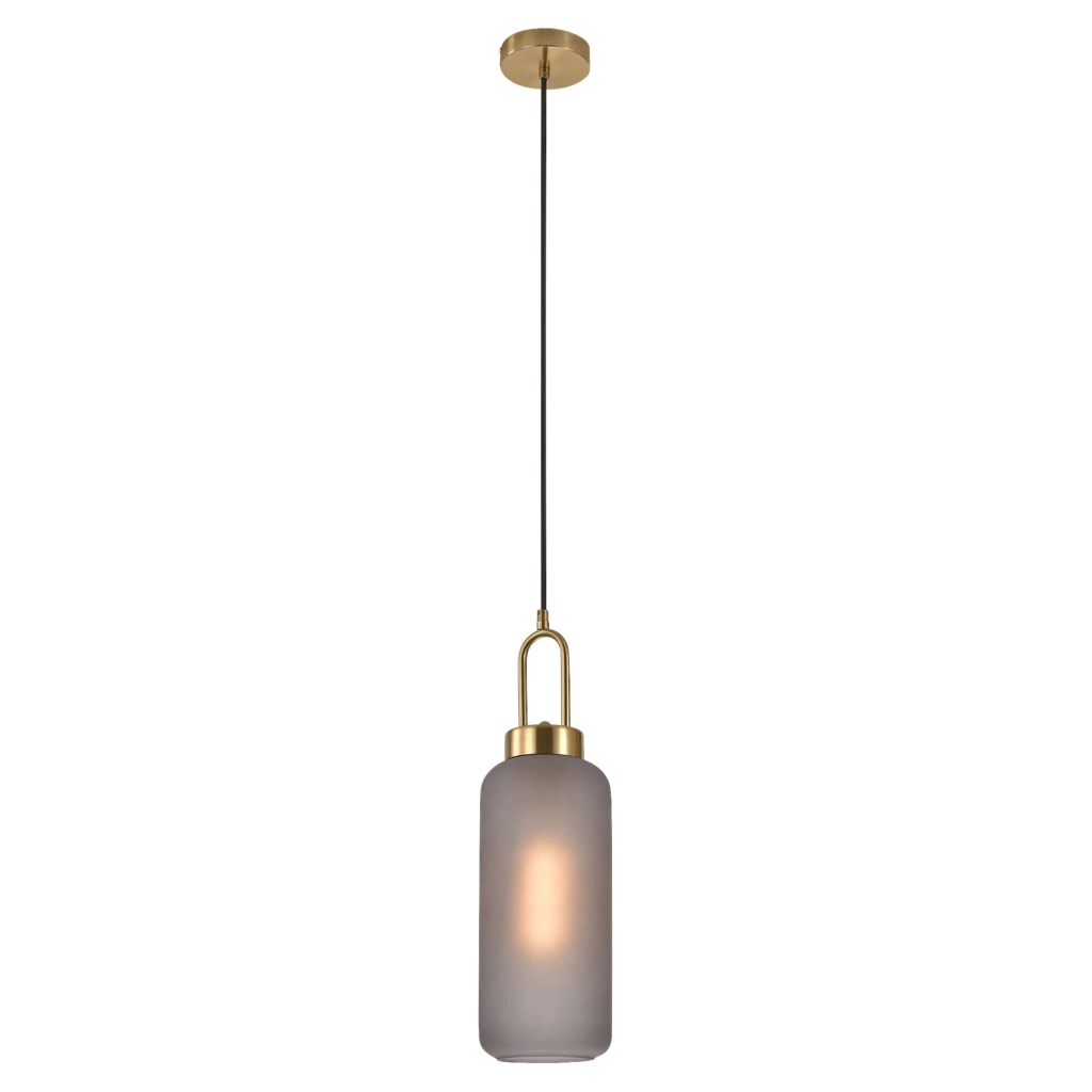 Housenordic Pendelleuchte 6406115
messing grau Stahl Rauchglas L/D: ca. 150×13 cm 1 Brennstellen