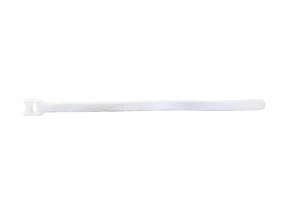 Lanview Klettverschlussriemen für Kabelmanagement – 15 cm – weiß (Packung mit