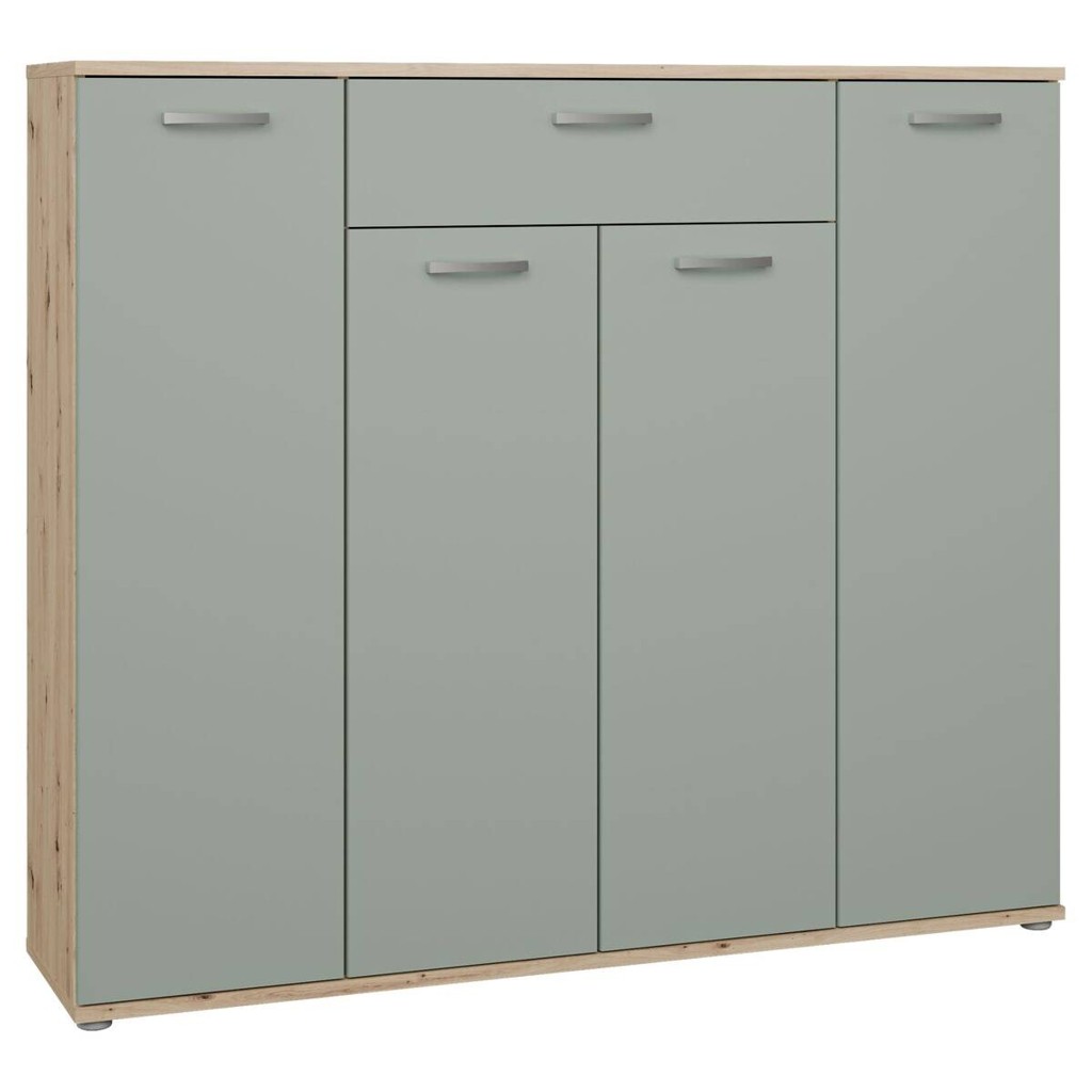 POCO Kommode Eiche Artisan Nachbildung salbei B/H/T: ca. 139x121x35 cm