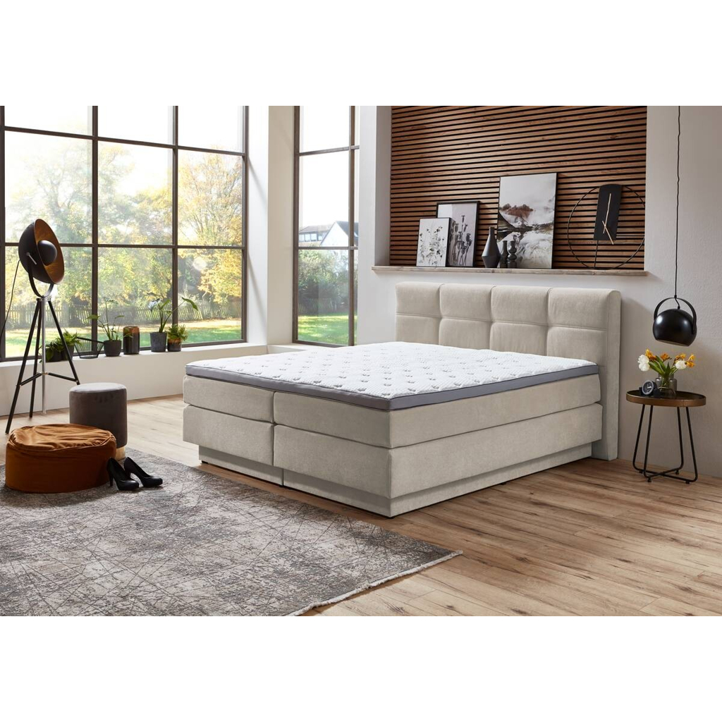 POCO Boxspringbett Portage natur Liegefläche B/L: ca. 180x200 cm