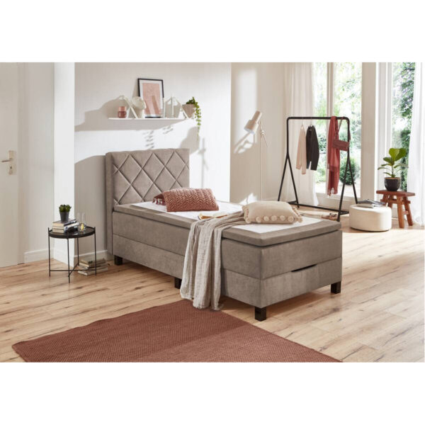POCO Boxspringbett Jeff taupe Liegefläche B/L: ca. 100x200 cm POCO Boxspringbett Jeff taupe Liegefläche B/L: ca. 100x200 cm