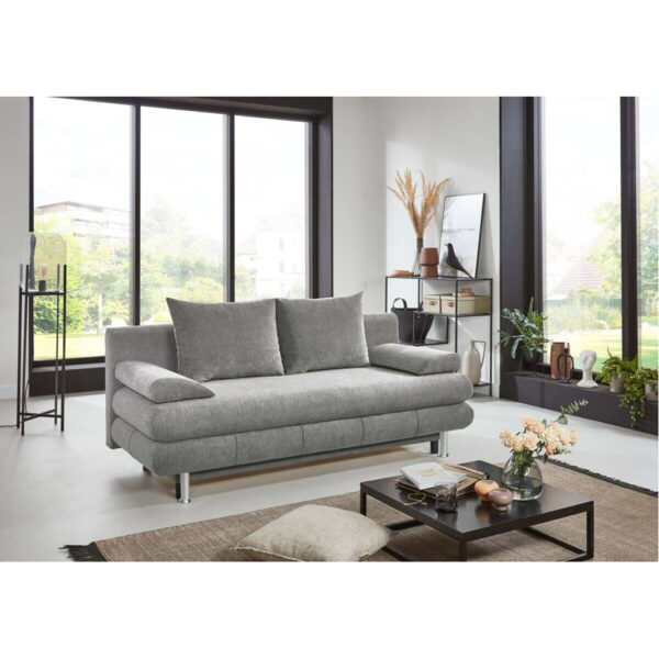 POCO Schlafsofa Benfeld grau Microfaser B/H/T: ca. 190x93x92 cm
