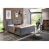 POCO Boxspringbett Kenora grau Liegefläche B/L: ca. 140x200 cm