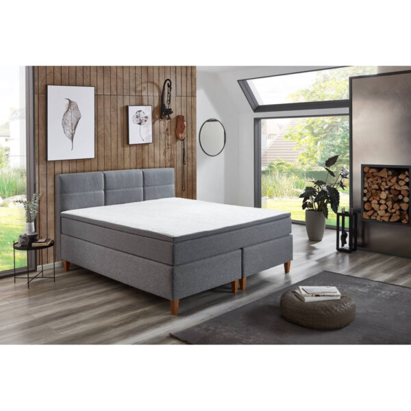 POCO Boxspringbett Kenora grau Liegefläche B/L: ca. 180x200 cm POCO Boxspringbett Kenora grau Liegefläche B/L: ca. 180x200 cm