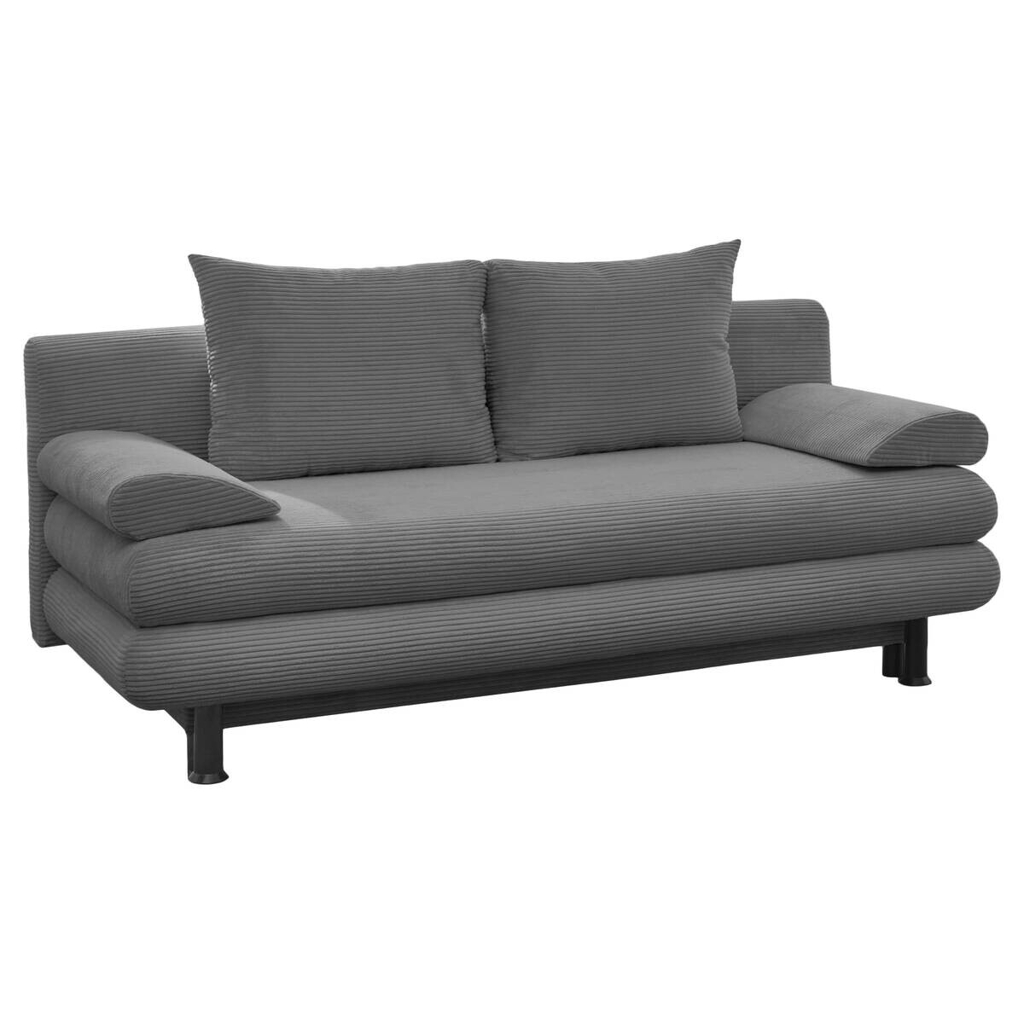 POCO Schlafsofa Bern grau Microfaser B/H/T: ca. 190x93x92 cm