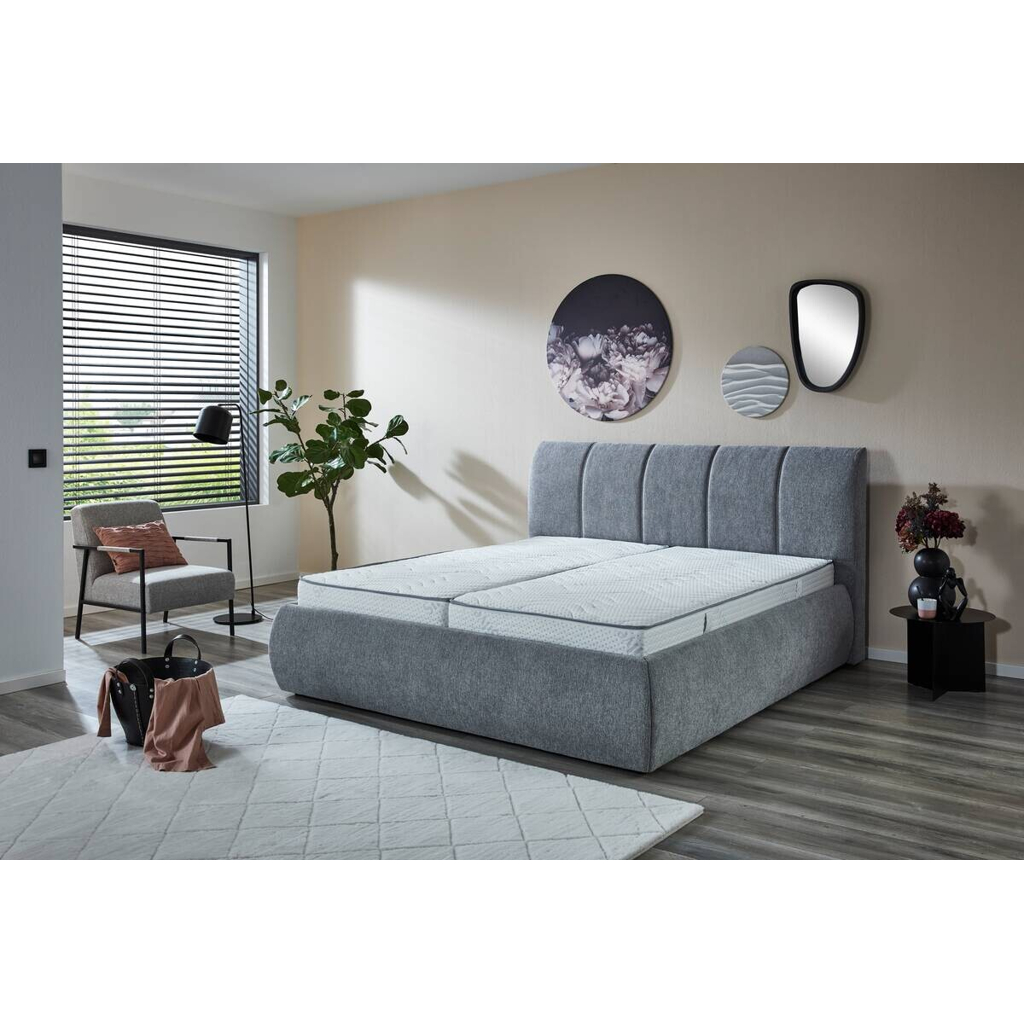POCO Polsterbettgestell Vail silber Liegefläche B/L: ca. 180x200 cm