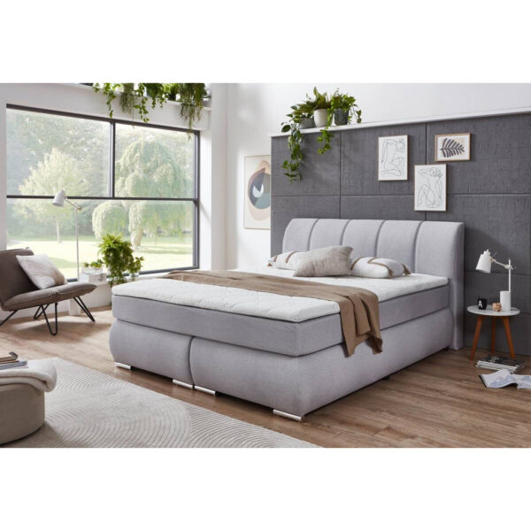 POCO Boxspringbett Graz silber Liegefläche B/L: ca. 180x200 cm POCO Boxspringbett Graz silber Liegefläche B/L: ca. 180x200 cm