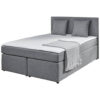 POCO Boxspringbett Sevilla grau Liegefläche B/L: ca. 140x200 cm