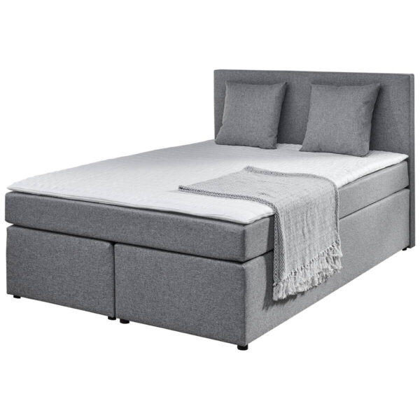 POCO Boxspringbett Sevilla grau Liegefläche B/L: ca. 140x200 cm