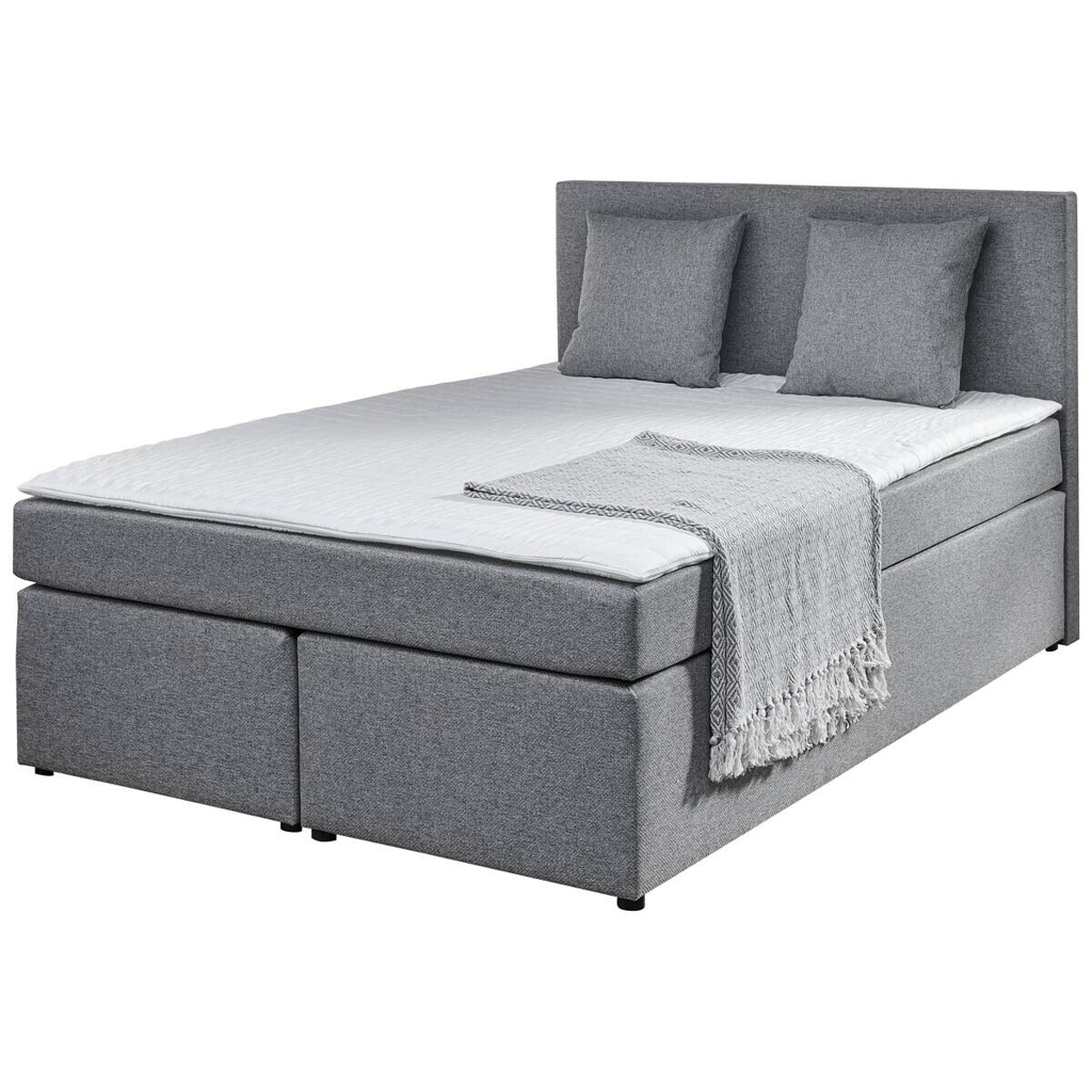 POCO Boxspringbett Sevilla grau Liegefläche B/L: ca. 140x200 cm