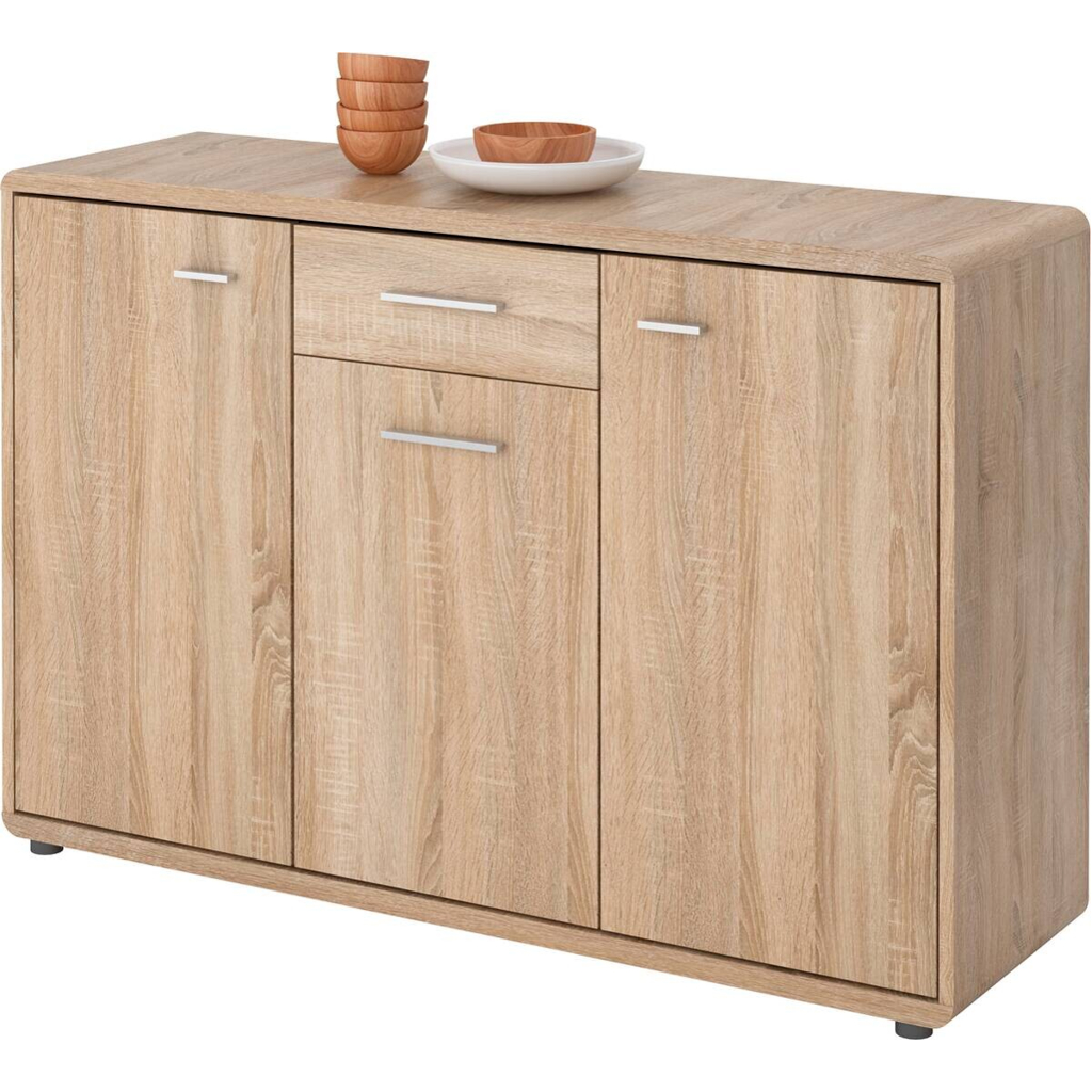 POCO Kommode Fontana Eiche Sonoma Nachbildung B/H/T: ca. 132x87x40 cm