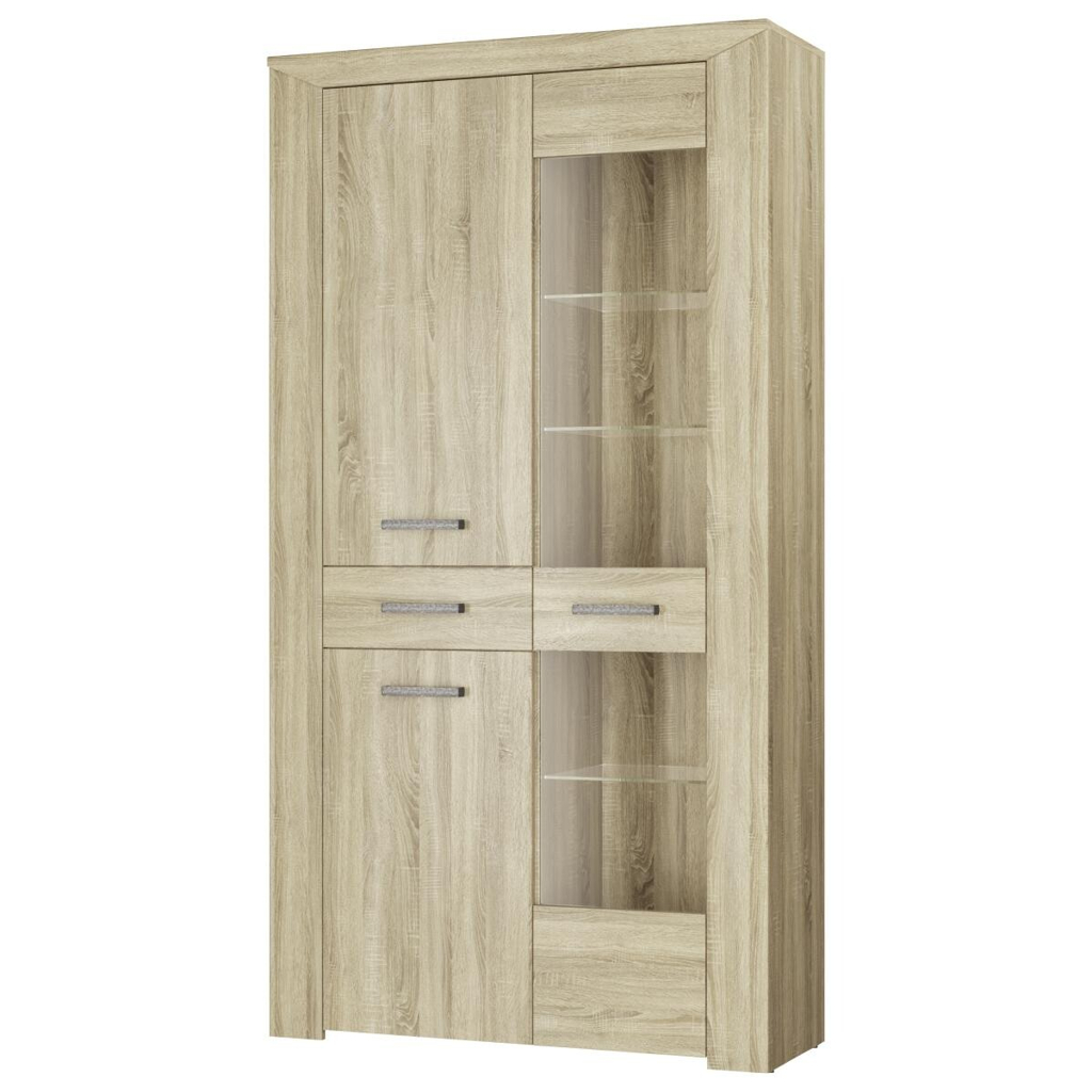 Vitrine Lorenzo
Eiche Sonoma Nachbildung B/H/T: ca. 105x197x38 cm