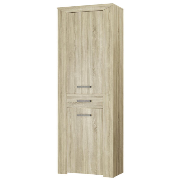 5900355046195 Vitrine Lorenzo
Eiche Sonoma Nachbildung B/H/T: ca. 70x197x38 cm