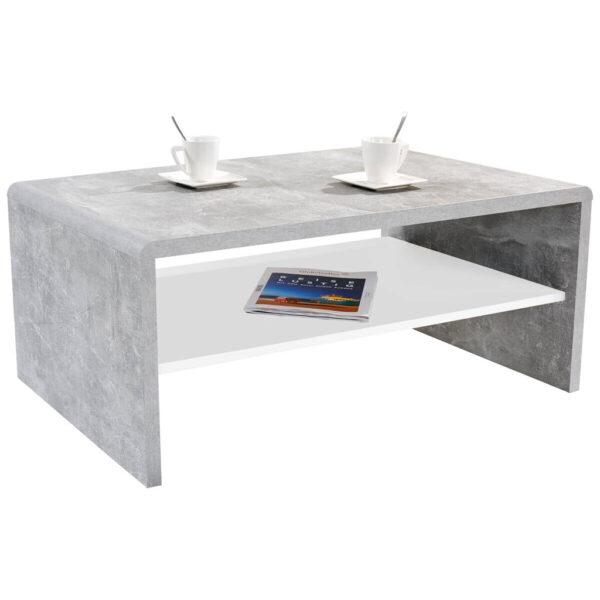 POCO Couchtisch Cala Luna C4T02 Beton Optik Alpinweiß Nachbildung B/H/T: ca. 100x40x59 cm POCO Couchtisch Cala Luna C4T02 Beton Optik Alpinweiß Nachbildung B/H/T: ca. 100x40x59 cm