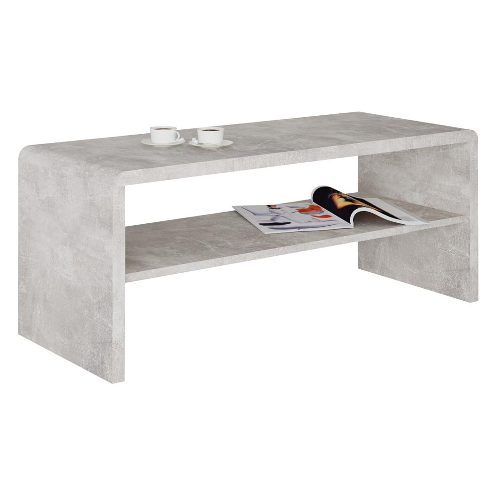 POCO Couchtisch Cala Luna C4T05 Beton Optik B/H/T: ca. 100x40x40 cm