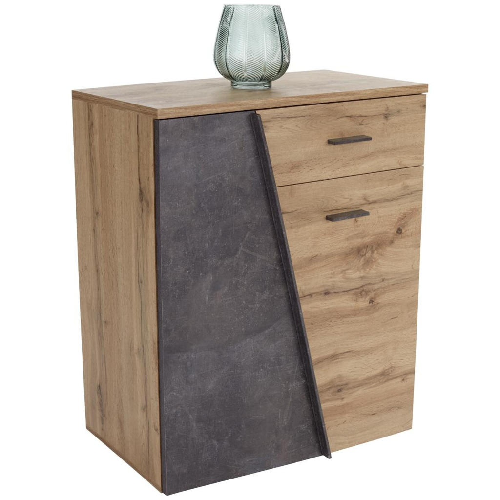 POCO Schuhkommode Venedig Eiche Artisan Nachbildung Beton dunkel Nachbildung B/H/T: ca. 80x92x35 cm