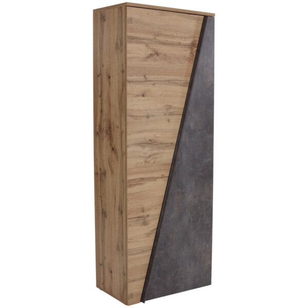5900355109470 Garderobenschrank Venedig
Eiche Wotan Nachbildung Beton dunkel Optik B/H/T: ca. 70x196x36 cm