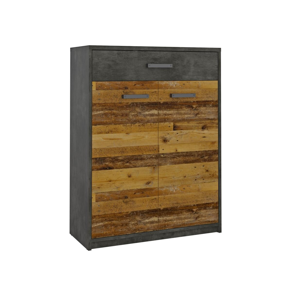 POCO Schuhkommode Perugia Old Wood Nachbildung Fresko Nachbildung B/H/T: ca. 80x106x34 cm