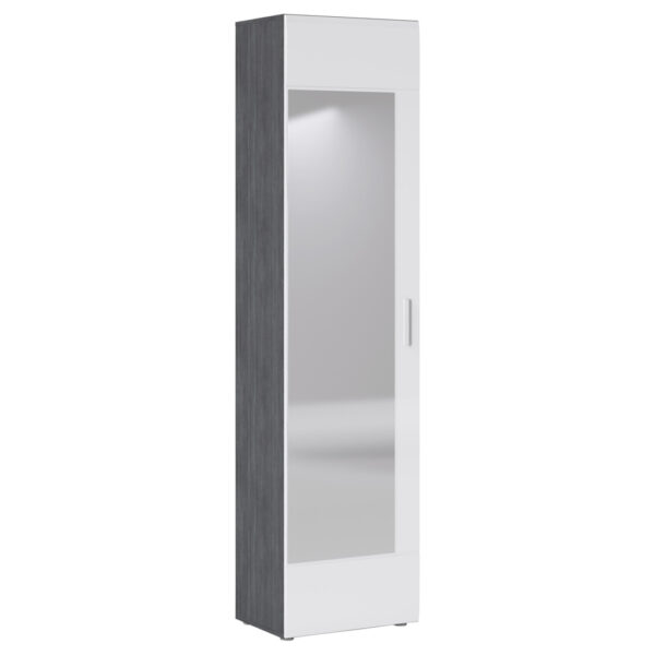 Garderobenschrank Salve
Rauchsilber Nachbildung weiß Hochglanz B/H/T: ca. 50x198x35 cm