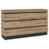 POCO Sideboard Corte Eiche Evoke Coast Nachbildung anthrazit B/H/T: ca. 161x92,5x45 cm