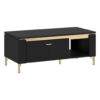 POCO Couchtisch Norica schwarz matt gold Optik B/H/T: ca. 110x46x65 cm