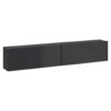 POCO TV-Lowboard Otis schwarz Hochglanz B/H/T: ca. 180x37x32 cm