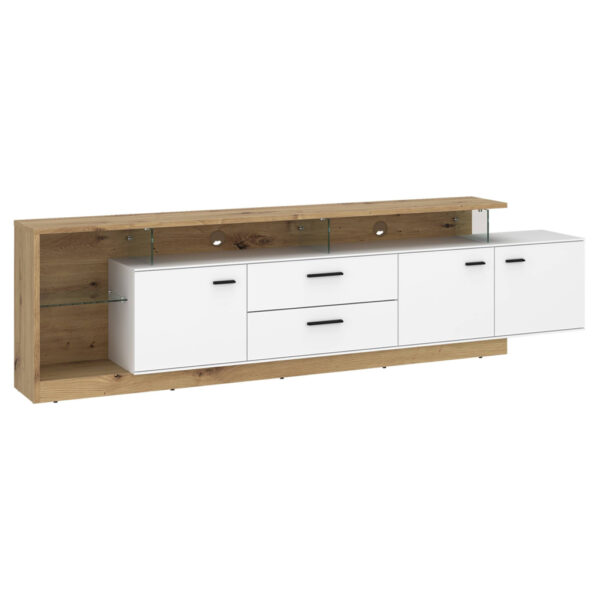TV-Lowboard Covelo
Eiche Artisan Oak Nachbildung weiß B/H/T: ca. 236x66x40 cm